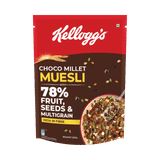 Kellogg's Choco Millet Muesli 78% Fruit, Seeds & Multigrain|Power Breakfast|No Palm Oil