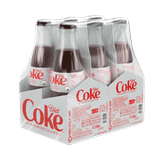 Coca-Cola Diet Coke Glass Botttle (Pack of 6)